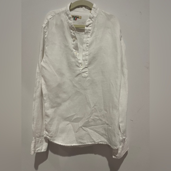 Nupkeet White Boys linen Shirt - Picture 2 of 5